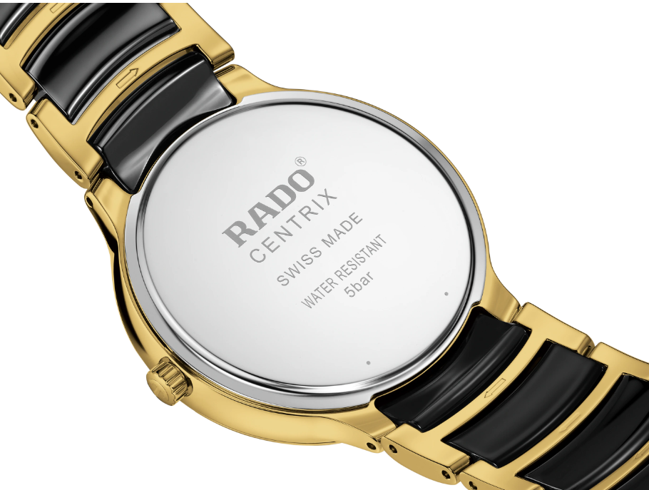Rado Centrix Diamonds Black dial Round 39.5mm women's Watch R30022742