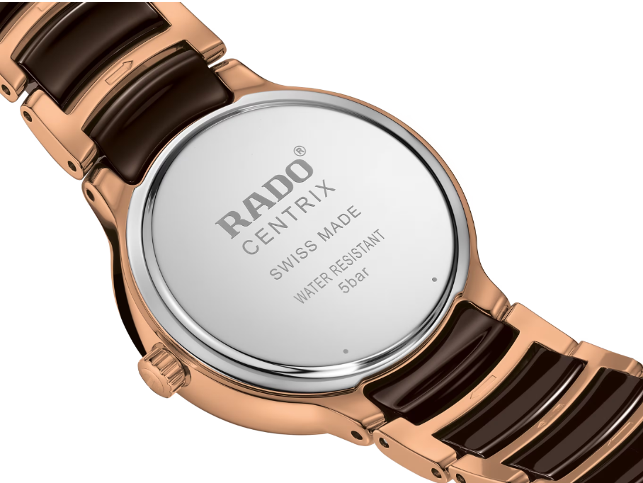Rado Centrix Diamonds Brown dial Round 30.5mm women's Watch R30024732