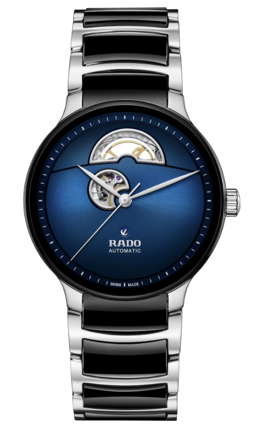 Rado Centrix Automatic Open Heart Black, Blue dial Round 39.5mm Unisex Watch R30012202