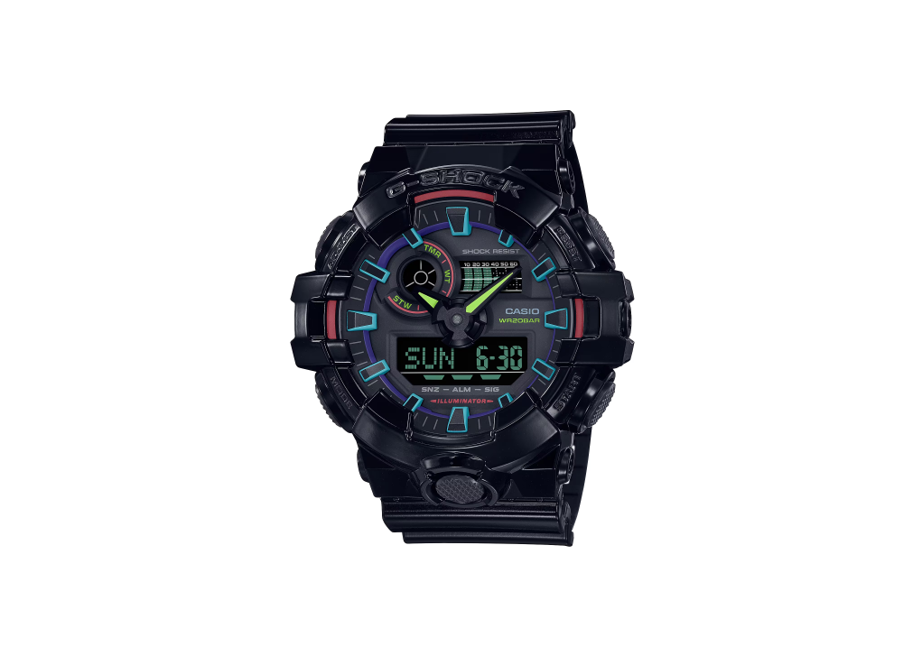 Casio G-Shock Analog Digital GA700 Series Men's Watch GA700RGB-1A