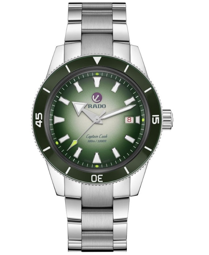 Rado Captain Cook x Cameron Norrie Limited Edition Automatic Green / White Dial Stainless Steel R32149318