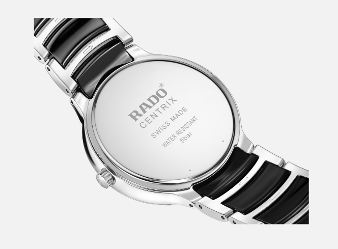 Rado Centrix Black Round Stainless Steel Unisex Watch R30021152