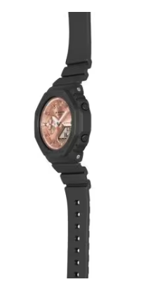 Casio G Shock  Analog Digital Black/Pink Gold Dial Women's Watch GMAS2100MD1A