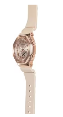 Casio G Shock Analog Digital Pink Beige/Pink Gold Dial Women's Watch GMS2100PG-4A