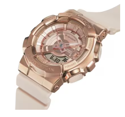 Casio G Shock Analog Digital Pink Beige/Pink Gold Dial Women's Watch GMS110PG-4A