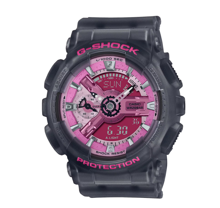 Casio G-Shock Ana-Digital Pink Dial Neobrite Watch GMAS110NP-8A