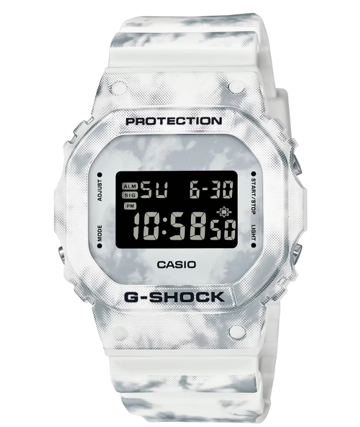 Casio G-Shock Limited Edition Digital Wintery Camouflage Men Watch DW5600GC-7