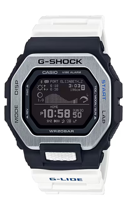 G-Shock Casio G-Lide Step Tracker  Graph White Men Watch GBX100-7