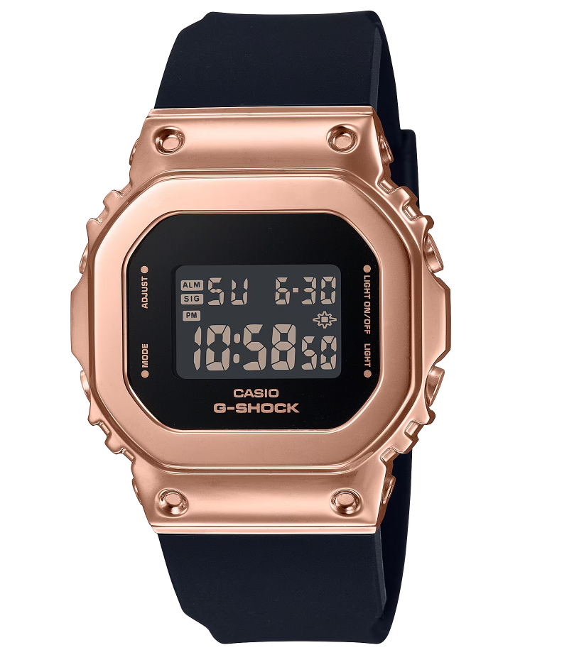 Casio G-Shock Metal Covered Bezel Digital Women Black Watch GMS5600PG-1