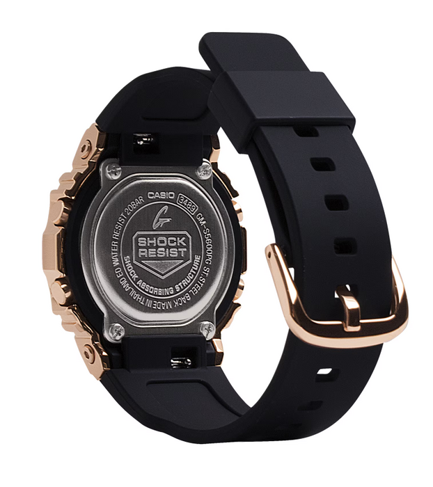 Casio G-Shock Metal Covered Bezel Digital Women Black Watch GMS5600PG-1