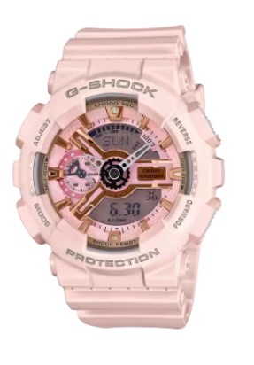 Casio G Shock Analog Digital Pink Dial Women's Watch GMAS110MP-4A1