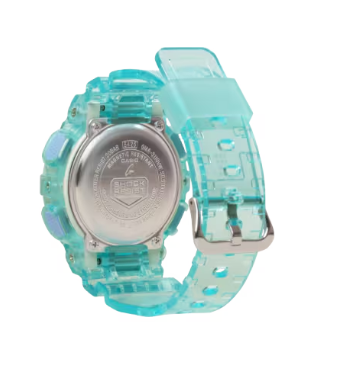 Casio G-Shock Analog Digital Transparent Turquoise Dial Women's Watch GMAS110VW-2A
