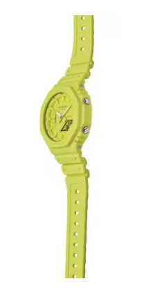 Casio G-Shock Analog Digital 2100 Series Volt Yellow Dial Men's Watch GA2100-9A9