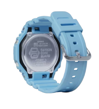 Casio G-Shock Analog Digital 2100 Series Turquoise Dial Men's Watch GA2100-2A2
