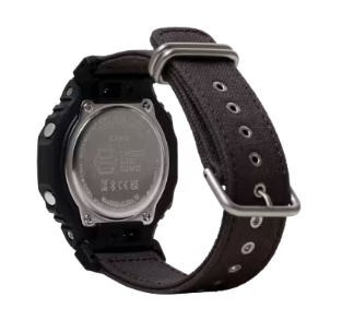 Casio G-Shock Analog Digital 2100 series Black Dial Cloth band Men's Watch GAB2100CT1A5