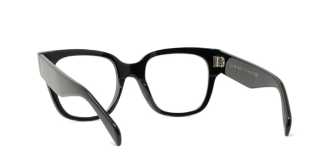 Celine BOLD 3 DOTS CL50066I 001 Shiny Black Soft Square Women's Eyeglasses.