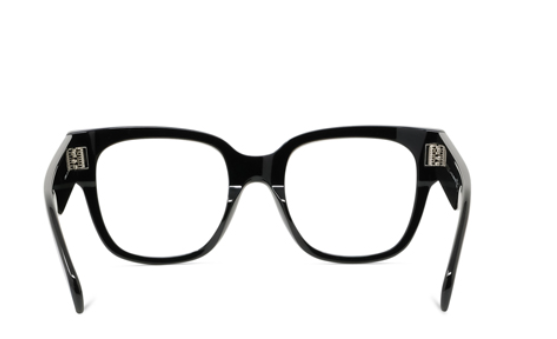 Celine BOLD 3 DOTS CL50066I 001 Shiny Black Soft Square Women's Eyeglasses.