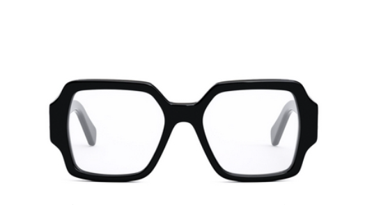 Celine TRIOMPHE CL50131I 001 Shiny Black Soft Square Women's Eyeglasses.