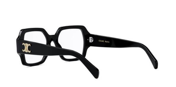 Celine TRIOMPHE CL50131I 001 Shiny Black Soft Square Women's Eyeglasses.