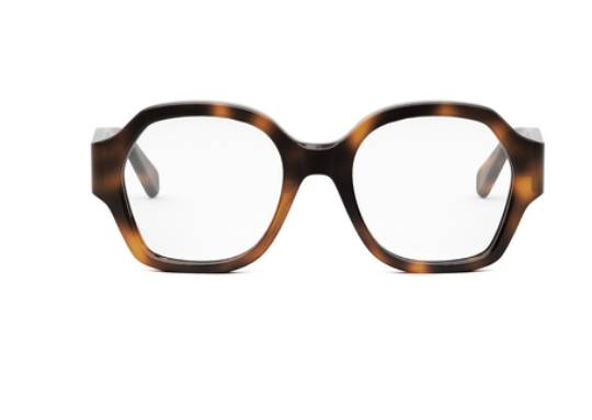 Celine TRIOMPHE CL50134I 053 Shiny Classic Havana Geometric Women's Eyeglasses.