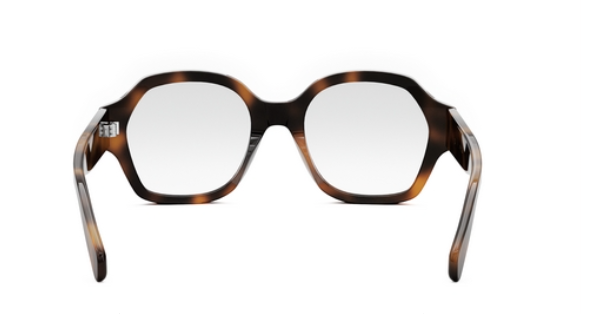 Celine TRIOMPHE CL50134I 053 Shiny Classic Havana Geometric Women's Eyeglasses.