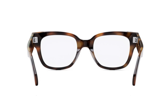 Celine BOLD 3 DOTS CL50066I 053 Shiny Medium Havana Soft Square Women's Eyeglasses.