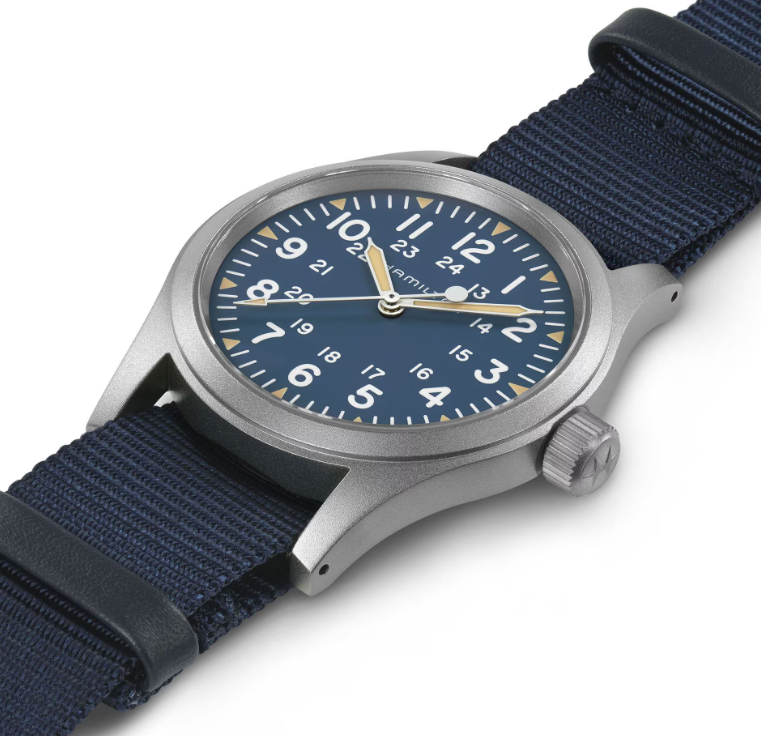 Hamilton KHAKI FIELD EXPEDITION AUTOMATIC Blue Dial 37mm Textile Men's Watch H70225940.