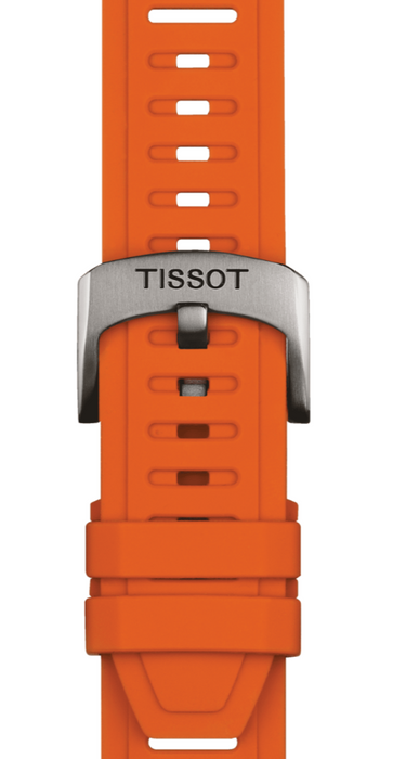 Tissot T-Touch Connect Sport Touch Collection Black Dial Orange Strap Round Quartz Men's Watch T1534204705102