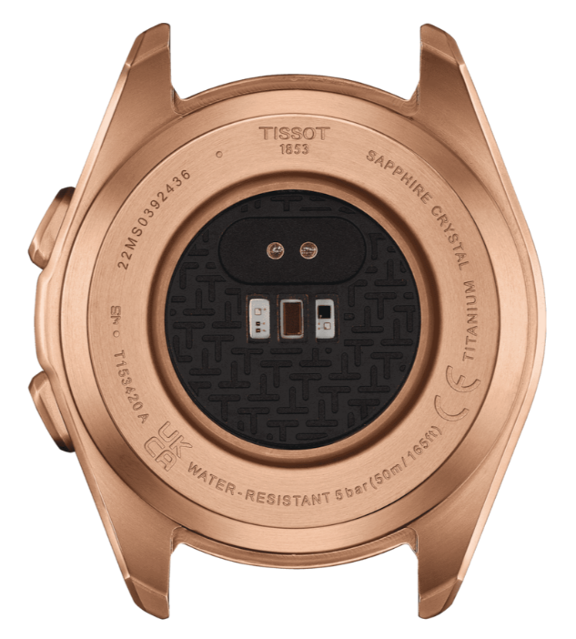 Tissot T-Touch Connect Sport Touch Collection Black Dial Rose Gold Strap Round Quartz Men's Watch T1534204705105