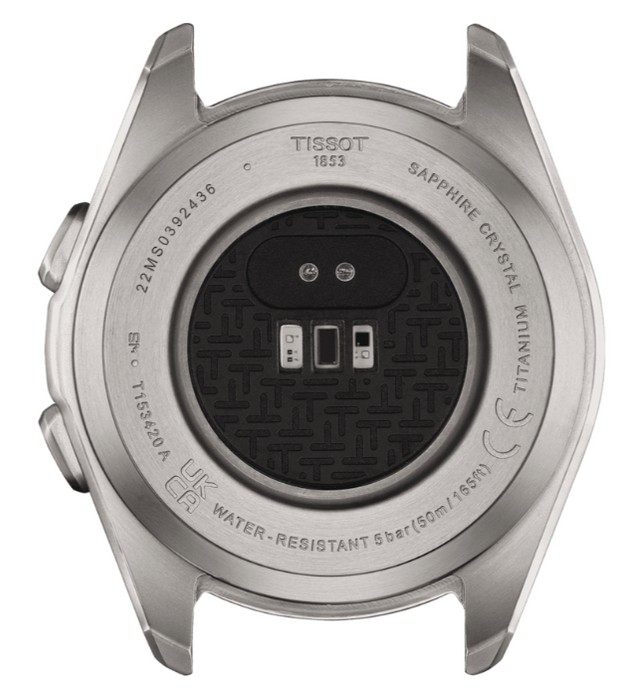 Tissot T-Touch Connect Sport Touch Collection Black Dial Blue Strap Round Quartz Men's Watch T1534204705101