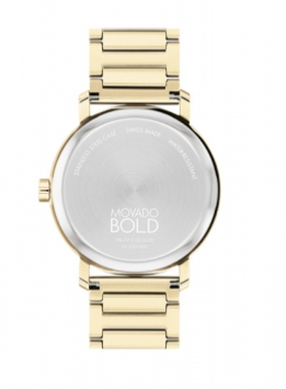 Movado Bold Evolution 2.0 Pale Gold Ion Plated Stainless Steel Unisex Watch 3601095