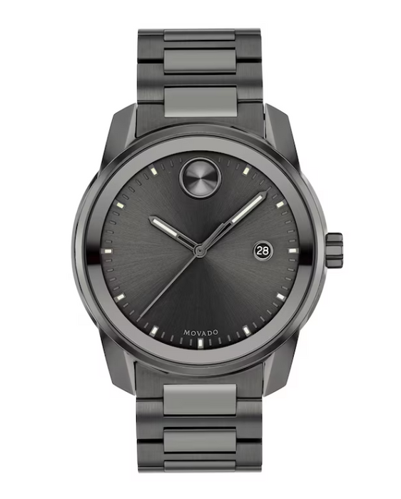 Movado Bold Verso gunmetal ion-plated stainless steel 42mm Men's Watch 3600860