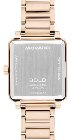 Movado BOLD Evolution 2.0 Rose Gold Dial Rose Gold Ionic Plated Stainless steel Women's Watch 3601163.