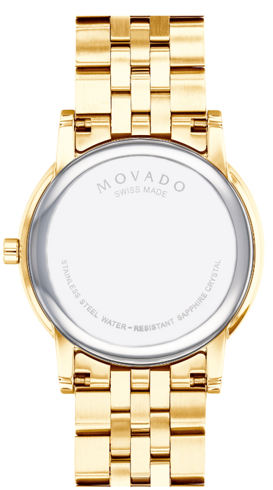 Movado Museum Classic Yellow Gold 40 mm Unisex Watch 0607203