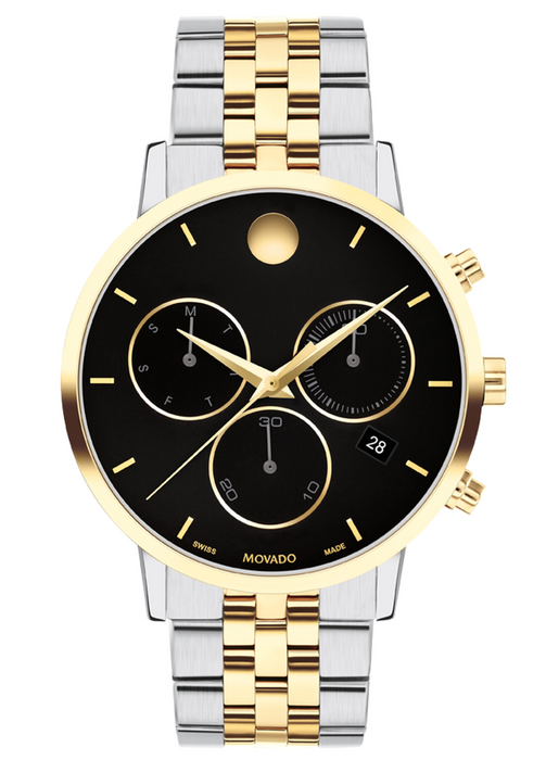 Movado Museum Classic Quartz Two-tone Black Dial Men's Watch 0607777