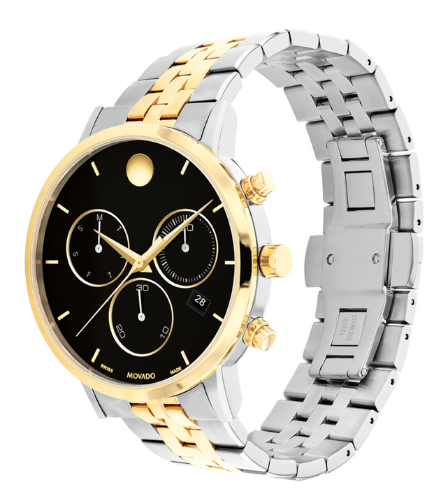 Movado Museum Classic Quartz Two-tone Black Dial Men's Watch 0607777