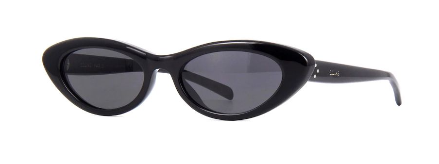 Celine Thin 40184U 01A Black/Grey Cat Eye Women's Sunglasses