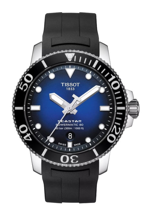 Tissot Seastar 1000 Powermatic 80 blue Dial Men's Watch T1204071704100