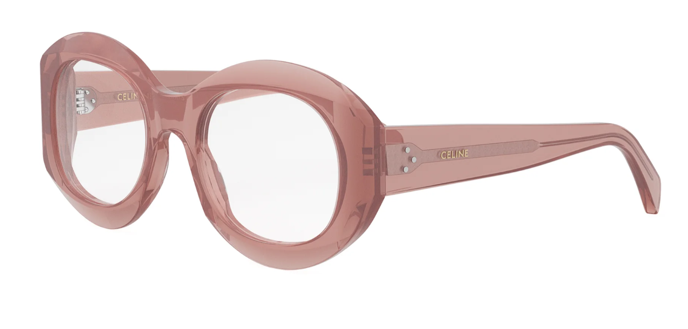 Celine 3 DOTS CL50149I 074 Pink Round Women's Eyeglasses