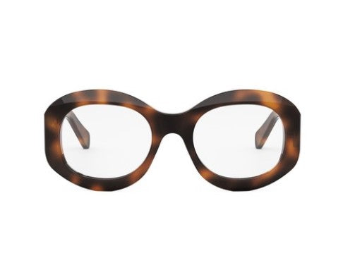 Celine 3 DOTS CL50149I 053 Shiny Havana Round Women's Eyeglasses