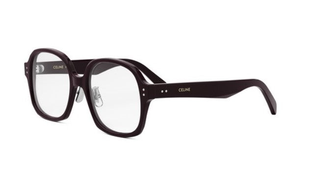 Celine THIN CL50151F 069 Shiny Bordeaux Geometric Women's Eyeglasses