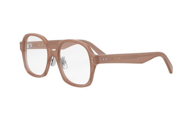 Celine THIN CL50151F 045 Shiny Opaline Pink Geometric Women's Eyeglasses