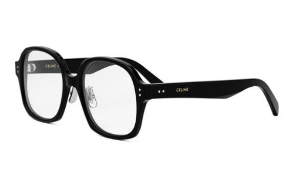 Celine THIN CL50151F 001 Shiny Black Geometric Women's Eyeglasses