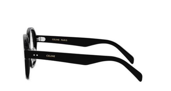 Celine THIN CL50151F 001 Shiny Black Geometric Women's Eyeglasses