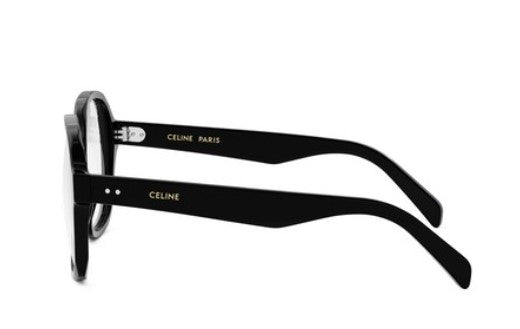 Celine THIN CL50151I 001 Shiny Black Geometric Women's Eyeglasses