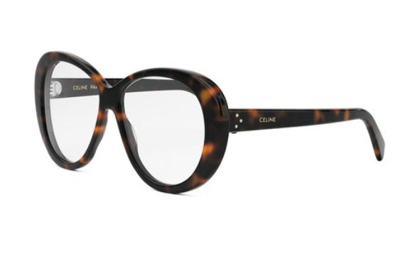 Celine 3 DOTS CL50150I 052 Shiny Dark Havana Butterfly Women's Eyeglasses