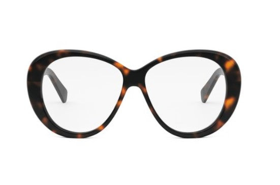 Celine 3 DOTS CL50150I 052 Shiny Dark Havana Butterfly Women's Eyeglasses