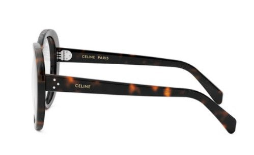 Celine 3 DOTS CL50150I 052 Shiny Dark Havana Butterfly Women's Eyeglasses