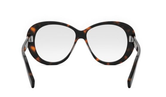 Celine 3 DOTS CL50150I 052 Shiny Dark Havana Butterfly Women's Eyeglasses