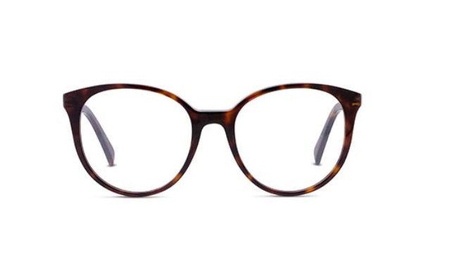 CELINE THIN CL50077I 054 Shiny Red Havana Round Women's Eyeglasses